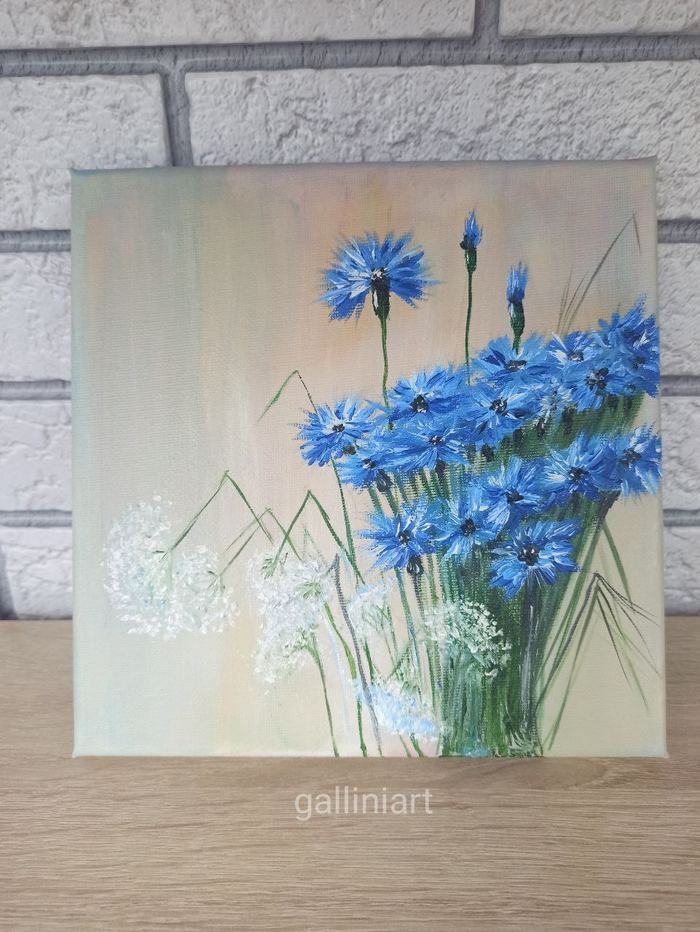 Васильки — работа GalliniArt